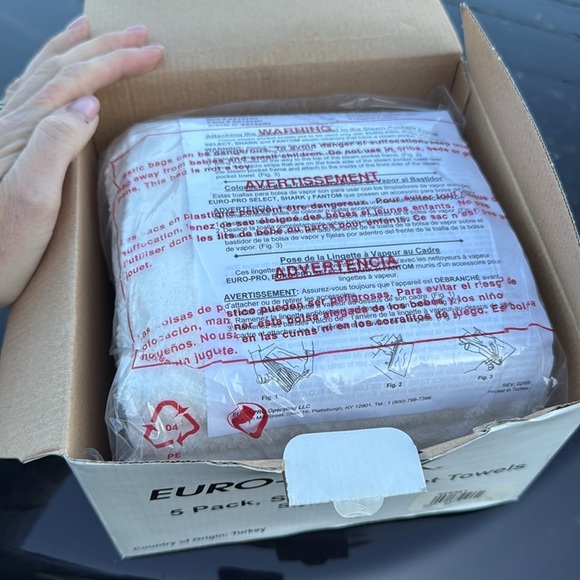 Euro-Pro Steam Pocket Towels 5 Pack - Picture 2 of 3